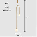 Axyaa Minimalist Line LED Pendant Light for Living Room and Bedroom