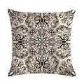 Axyaa Geometric Printed Linen Cushion Cover for Home Decoration 45x45cm