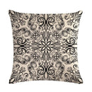 Axyaa Geometric Printed Linen Cushion Cover for Home Decoration 45x45cm