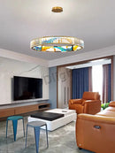 Axyaa Luxury LED Crystal Glass Chandelier for Modern Villa Decor.