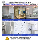 Stainless Steel Suction Cup Hooks by Axyaa - Bathroom Towel Holders & Hooks