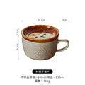 Axyaa Cute Animals Cartoon Ceramic Embossed Coffee Mug for Kids Birthday Gift