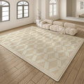 Cream Style Axyaa Large Area Carpet for Living Room, Bedroom, Coffee Table - Modern & Non-slip