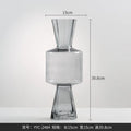 Axyaa Transparent Candy Glass Vase for Home Decor and Flower Display