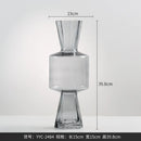 Axyaa Transparent Candy Glass Vase for Home Decor and Flower Display