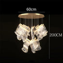 Axyaa Nordic Stair Chandelier Living Room Dining Pendant Ceiling Light