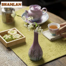Hand-Painted Daisy Vase by Axyaa: Traditional Room Decor & Teaware Accessories