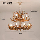 Axyaa Antler Resin Deer Horn Pendant Chandelier - Home Decor Lamp
