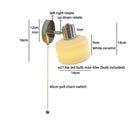 Axyaa Ceramic Wood LED Wall Light Interior Fixture for Living Room Kitchen
