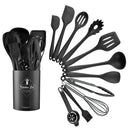 Axyaa Silicone Cooking Utensil Set Non-stick Kitchen Tools