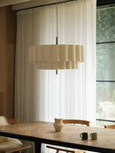 Axyaa Nordic Wabi Sabi Fabric Pendant Lamp Chandelier for Home Decor Lighting.