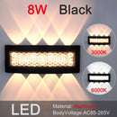 Axyaa Outdoor LED Wall Light, Aluminum and Plastic, IP65 Waterproof, Indoor & Outdoor Sconces