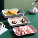 Axyaa Plastic Food Storage Tray Fruit Plates Snack Pan Kitchen Organizer