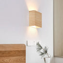 Axya Nordic Walnut Wood LED Wall Lamp for Home Decor