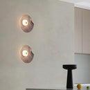 Axyaa Amber Gray Art Deco Glass LED Wall Light Sconce 3000K for Bedroom Stairs