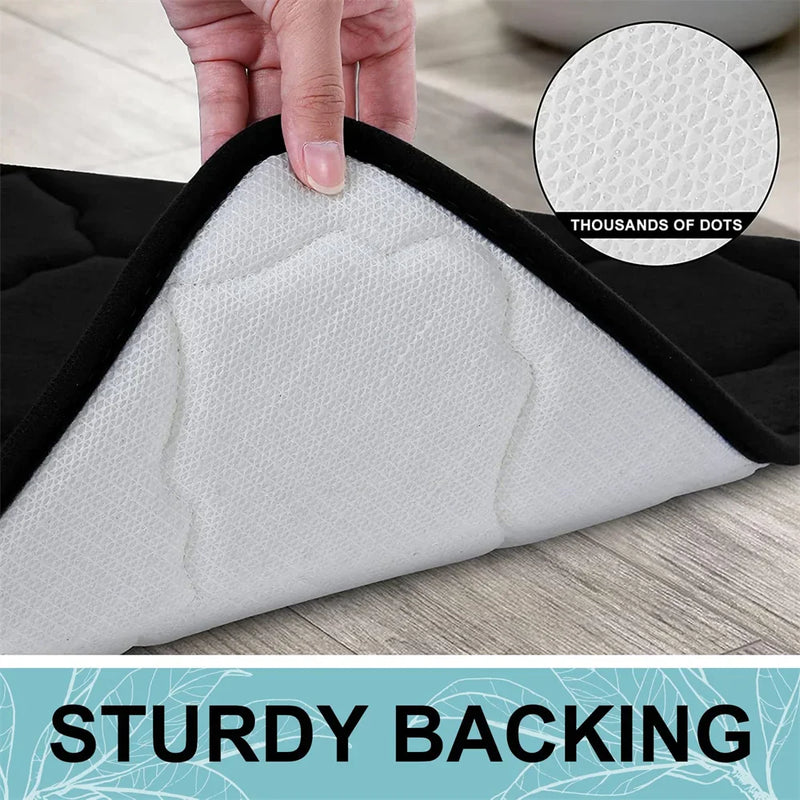 Axyaa Soft Memory Foam Bathroom Mat - Non-slip, Absorbent, Washable Rug