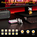 Axyaa Hotswap Gaming Mechanical Keyboard with Custom Macros and RGB Wireless Connectivity.