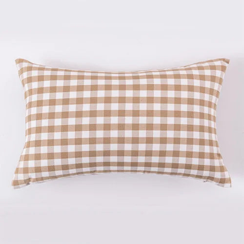 Axyaa Plaid Striped Pillow Covers - Decorative Cushion Cases for Home Sofa