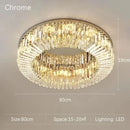 Axyaa LED Crystal Ceiling Lamp: Modern Home Decor Atmosphere Lighting