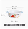 Axyaa Dinosaur Ceramic Children's Bowl - High Temperature Resistant, Cute & Versatile