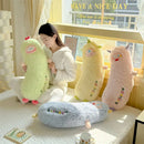 Axyaa Little Monster Long Pillow for Side Sleeping, Girl Sleeping Legs Pillow