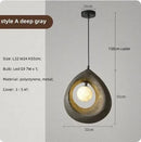 Axyaa LED Chandelier for Dining Room, Bedroom, or Living Room - Japanese Style Indoor Lighting Decor