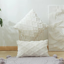 Axyaa Boho Plush Faux Wool Pillow Covers for Luxe Sofa Decor