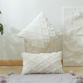 Axyaa Plush Wool Pillow Covers - Luxury European Cushion Shell for Sofa, Bedroom