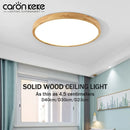 Axyaa Wood Grain LED Ceiling Light for Kitchen Living Room Bedroom
