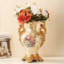 Axyaa European Retro Vase Resin Decoration for Home Foyer, Living Room, TV Cabinet