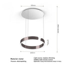 Axyaa Smart Dimming Circle Rings Chandelier for Living Room Décor