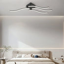 Axyaa Rotatable LED Ceiling Light Tricolor Dimmable Modern Chandelier Gray