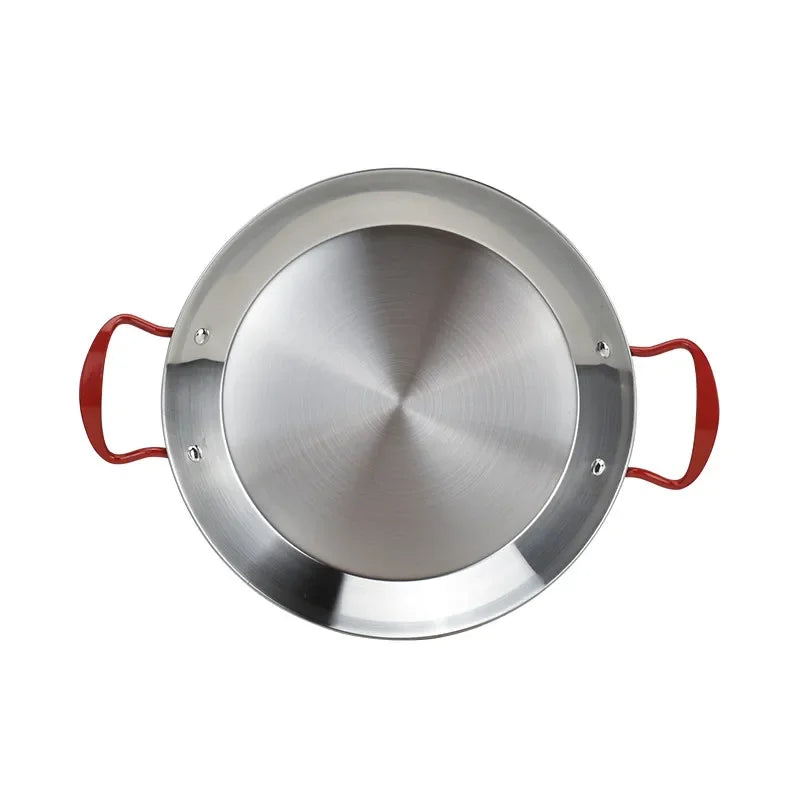 Axya Stainless Steel Paella Pan Seafood Chicken Cheese Cooker Fruit Sugar Pan