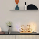 Axyaa Crystal Swan LED Desk Lamp - Elegant Home Decor Light