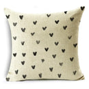 Axyaa Geometric Lines Monochrome Pattern Pillowcase for Stylish Décor