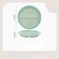 Axyaa Ceramic Dividing Plate for Healthy Kids' Breakfast
