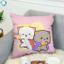 Axyaa Mochi Cat Luxury Cushion Cover Set for Sofa and Bed