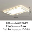 Axyaa Modern Waves LED Ceiling Lamp | Remote Dimmable Living Room Light | Creative Home Decor