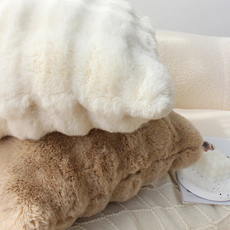 Axyaa Ultra Soft Plush Sofa Cushion Cover 45x45cm Pillowcase