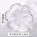 Axyaa Gold Rim Glass Saucer Plates for Tea Coffee Cup - Set of 1