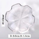 Axyaa Gold Rim Glass Saucer Plates for Tea Coffee Cup - Set of 1