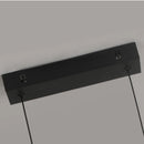 Axyaa Modern LED Pendant Light for Dining Room, Adjustable Height, Black Linear Fixture
