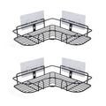 Axyaa Stainless Steel Shower Shelf with Hooks - Space Saving Storage Solution