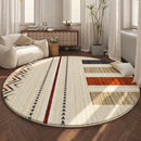 Axyaa Moroccan-Inspired Fluffy Round Rug for Cozy Home Decor