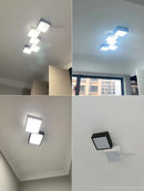 Axyaa Nordic LED Square Ceiling Chandelier for Living Room Bedroom Study Dining