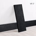 Axyaa Self-Adhesive Wooden Wall Stickers, Rectangular Skirting Lines, 1mm Thickness, Indoor Use