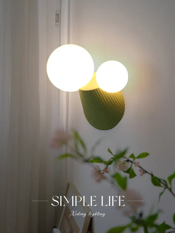 Axya Cactus Kids Room Wall Lamp, Simple Bedroom Wall Light