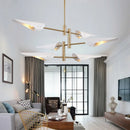 Axyaa Modern Renaissance Gold Black Metal Chandelier Nordic Design Dining Bedroom Light