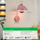 Axyaa LED Mushroom Wall Lamp for Bedroom Hotel Living Room Decor