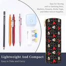 Axyaa Leather Pencil Case Minnie Mouse Design - Large Storage Pen Holder Bag